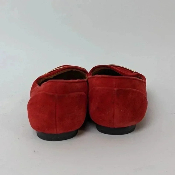 Dolce Vita Red Point Toe Sued Ballet Flats - 7 - Picture 8 of 11